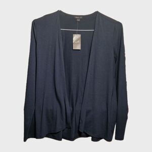 J.Jill Wearever Collection Cardigan Womens XS Blue Knit Open Front Jersey NWT